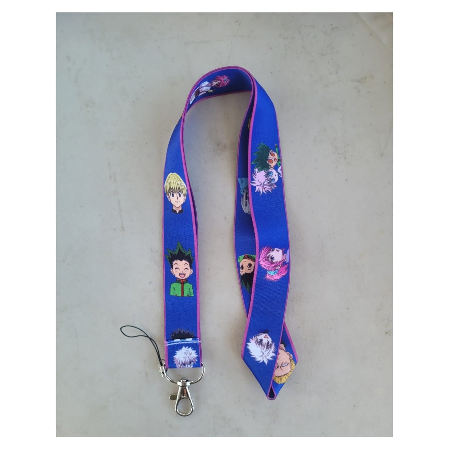 Japanese Anime Hunter X Hunter Neck Lanyard & Clip purple Fabric One Size Unisex