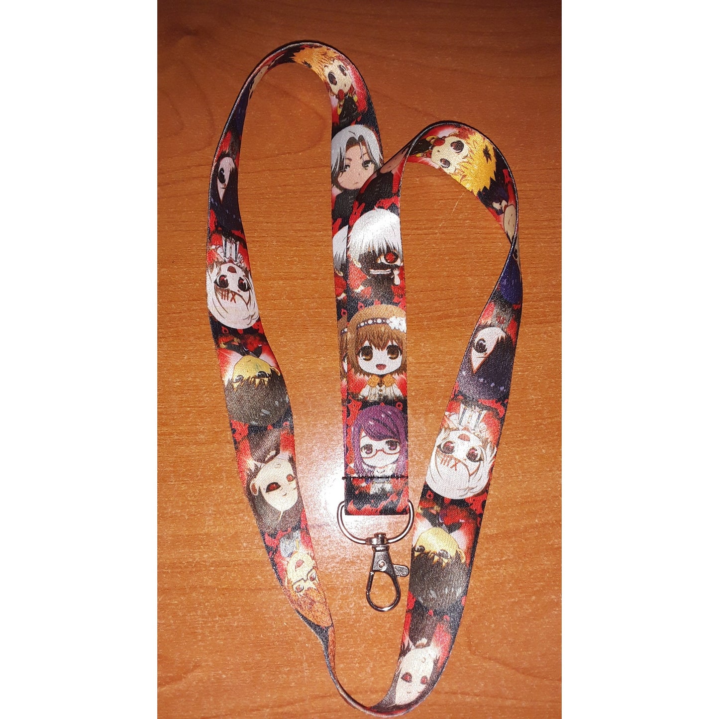 Anime Tokyo Ghoul Characters Neck Strap Lanyard Fabric One Size Red Unisex
