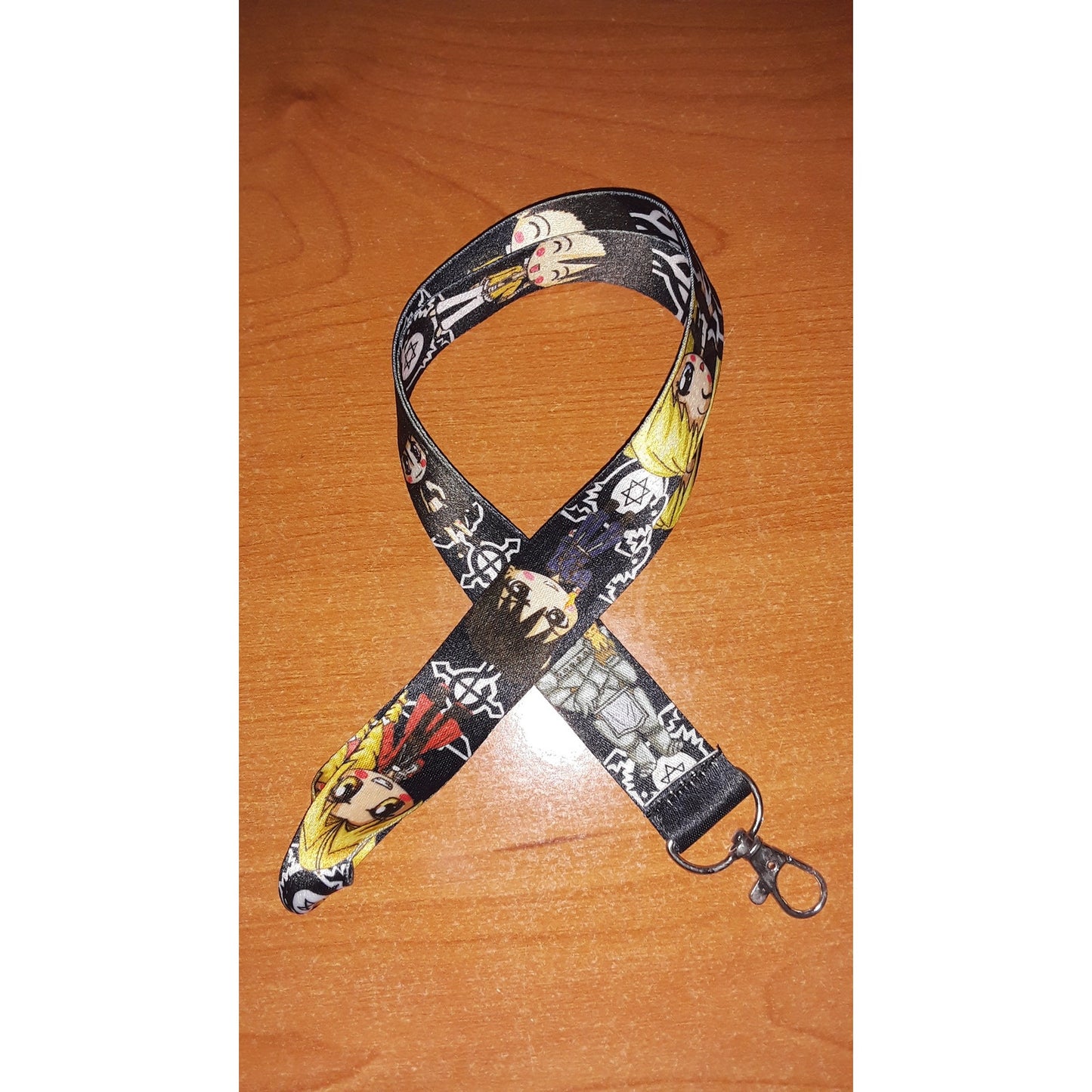 Best Classic Japanese anime Full Metal Alchemist Brotherhood Lanyard & Metal Clip