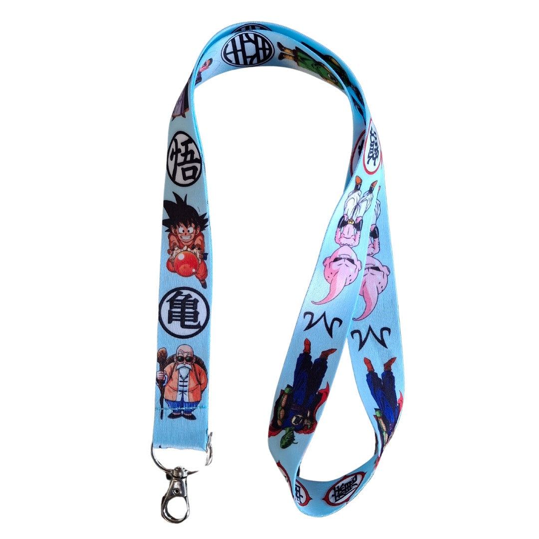 Japan Anime Dragonball Neck Strap Lanyard Blue & White Fabric One Size Unisex