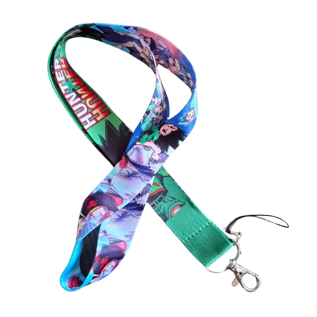 Japanese Anime Hunter X Hunter Neck Lanyard & Clip Green Fabric One Size Unisex