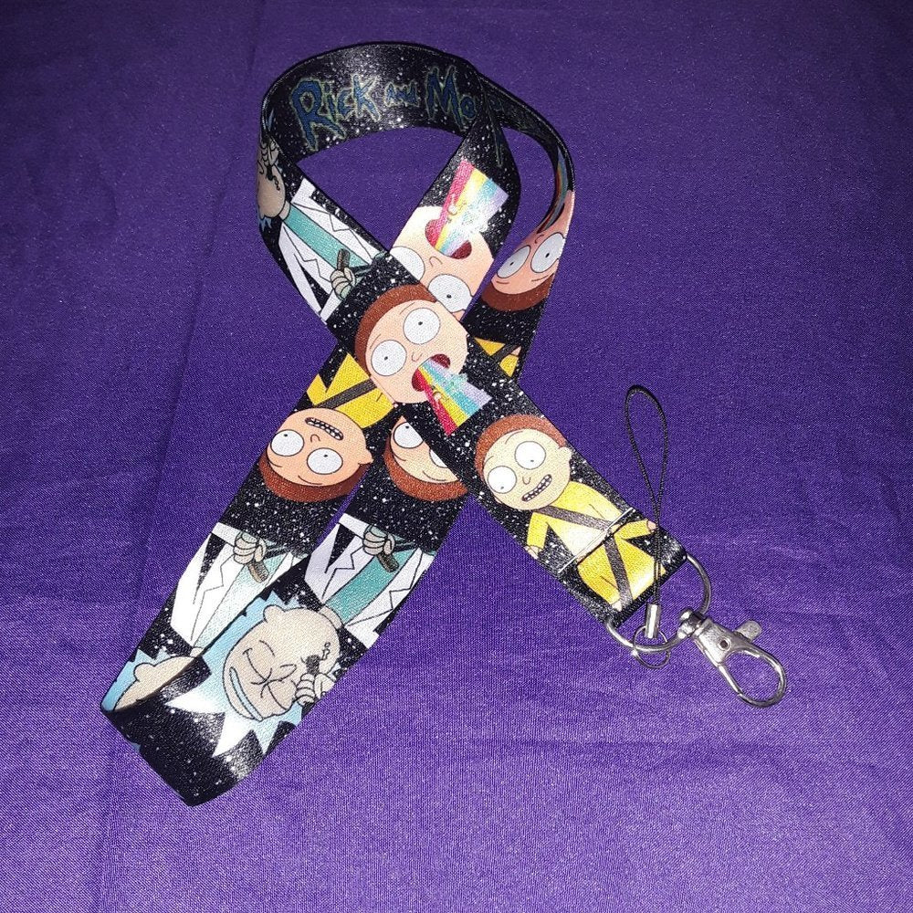 Best Adult Swim Shows Rick & Morty Lanyard & Clip