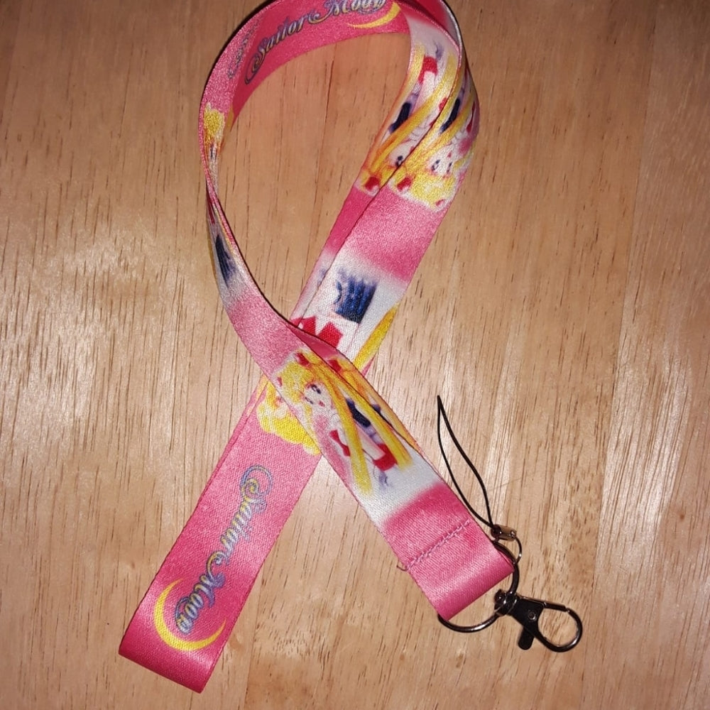 Japanese Anime Sailor Moon Pink Lanyard