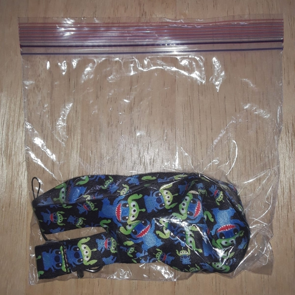 Best Classic Walt Disney World Movies Lilo and Stitch Black Lanyard with Clip
