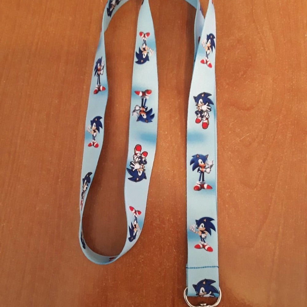 Most Popular Sonic Hedgehog Movie Characters One Size Black Lanyard & Clip A 1