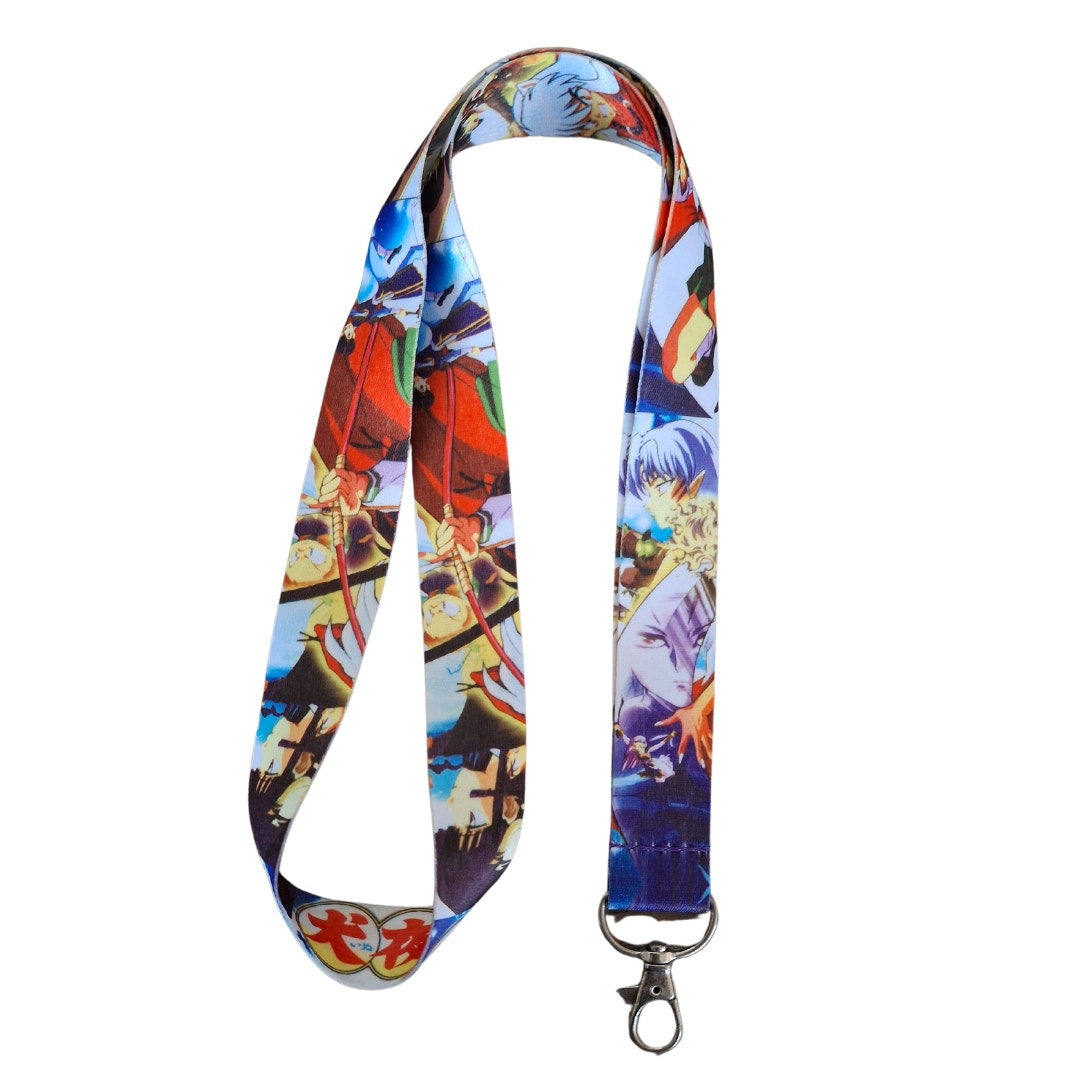 Best Japanese Anime Inuyasha Cell Phone Holder Lanyard White One Size Unisex