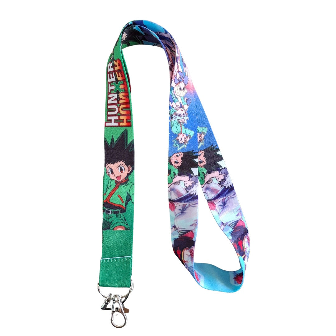 Japanese Anime Hunter X Hunter Neck Lanyard & Clip Green Fabric One Size Unisex