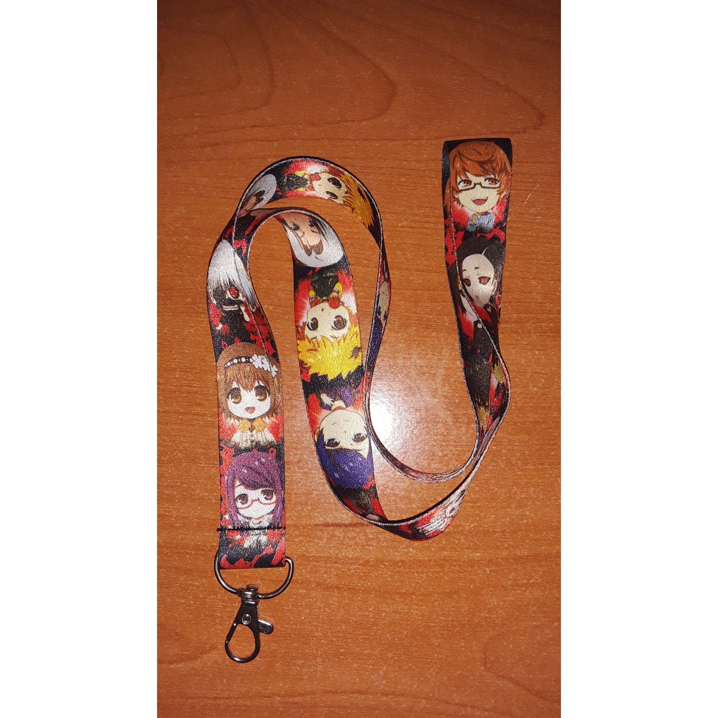 Anime Tokyo Ghoul Characters Neck Strap Lanyard Fabric One Size Red Unisex