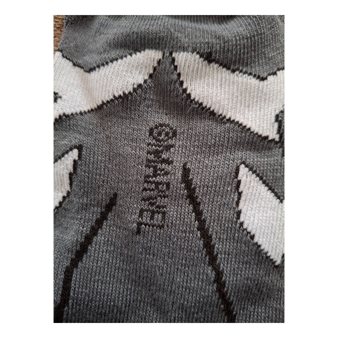 Marvel Universe Comics Spiderman Gray Size 6/5-11 (Fabric Sock Unisex)