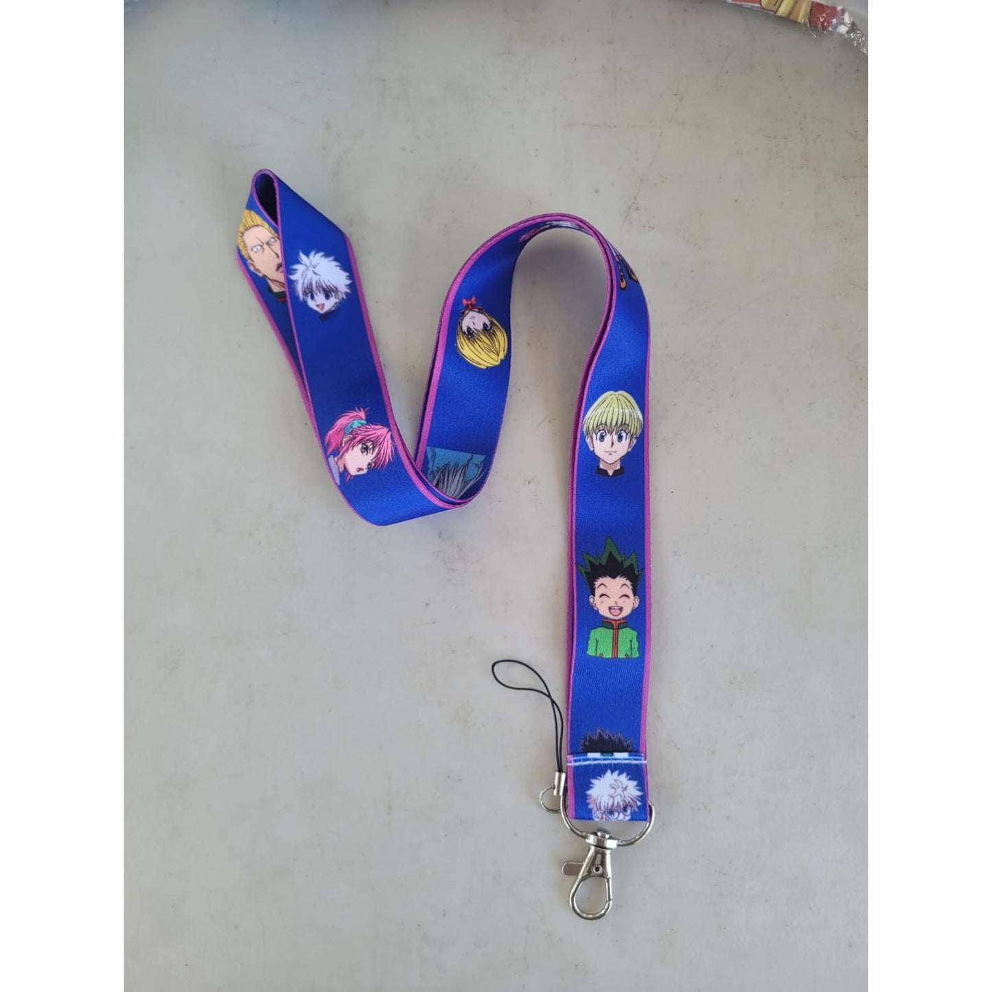 Japanese Anime Hunter X Hunter Neck Lanyard & Clip purple Fabric One Size Unisex
