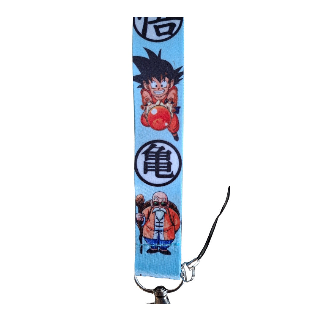 Japan Anime Dragonball Neck Strap Lanyard Blue & White Fabric One Size Unisex