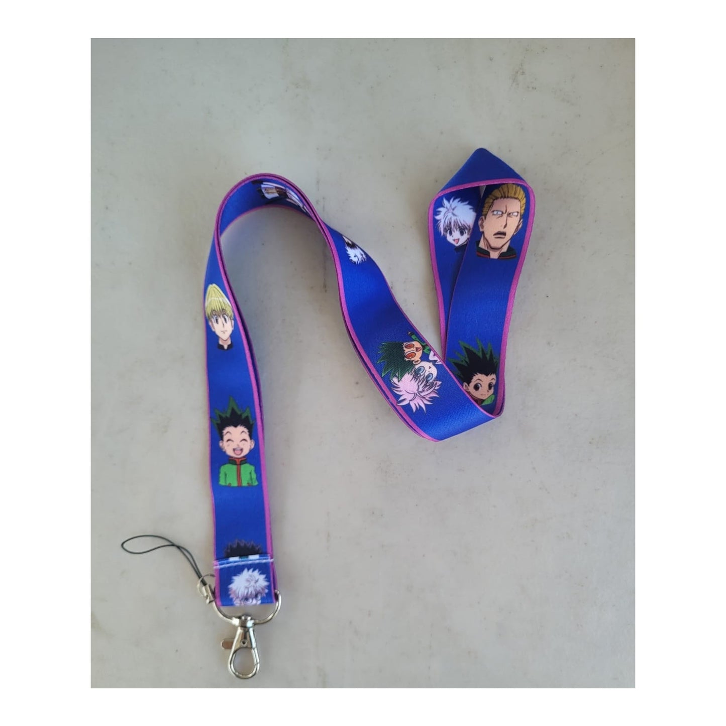 Japanese Anime Hunter X Hunter Neck Lanyard & Clip purple Fabric One Size Unisex