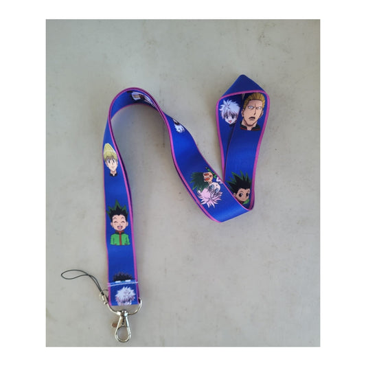 Japanese Anime Hunter X Hunter Neck Lanyard & Clip purple Fabric One Size Unisex