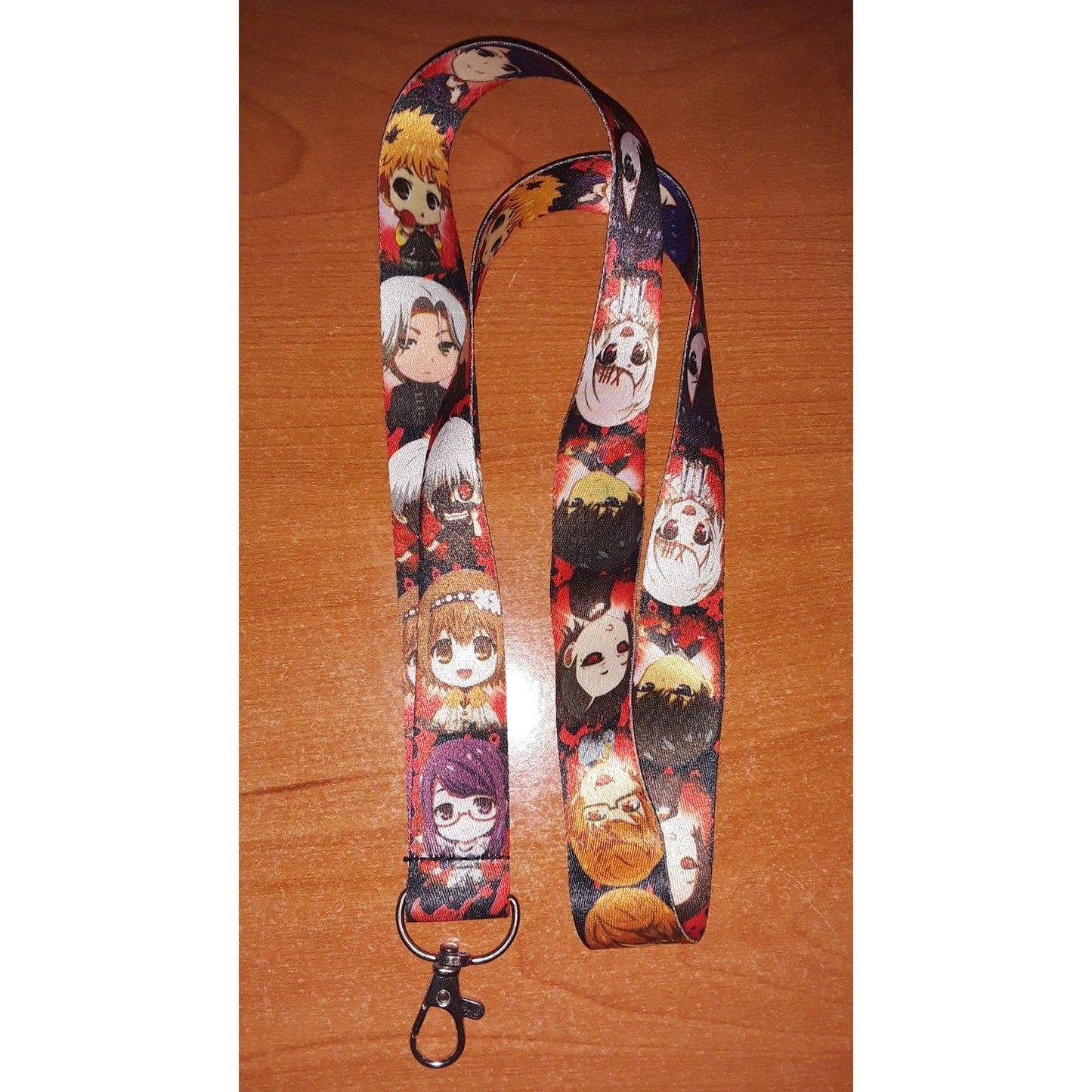 Anime Tokyo Ghoul Characters Neck Strap Lanyard Fabric One Size Red Unisex