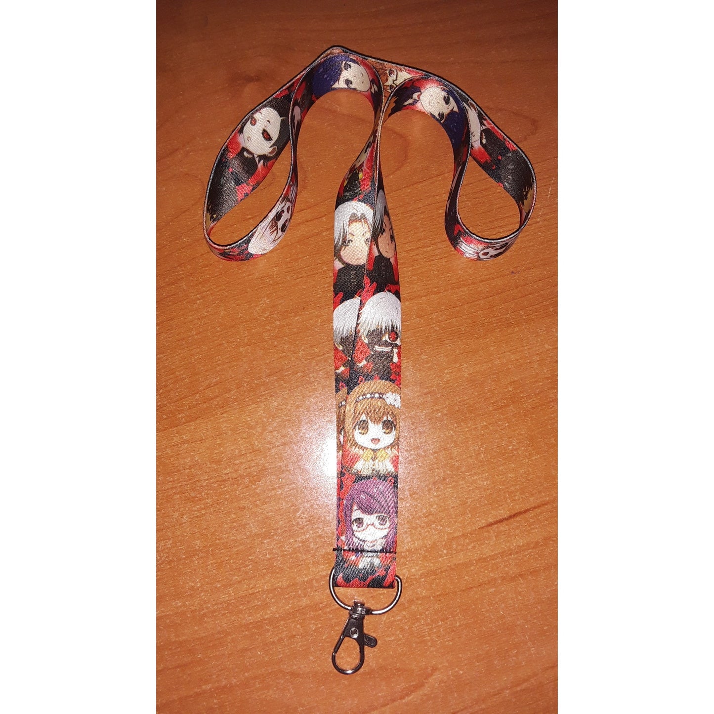Anime Tokyo Ghoul Characters Neck Strap Lanyard Fabric One Size Red Unisex