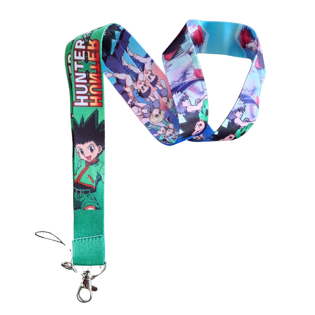 Japanese Anime Hunter X Hunter Neck Lanyard & Clip Green Fabric One Size Unisex