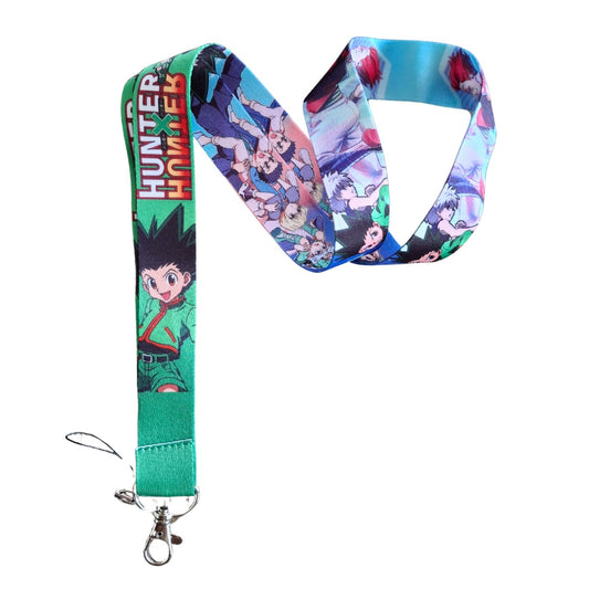 Japanese Anime Hunter X Hunter Neck Lanyard & Clip Green Fabric One Size Unisex