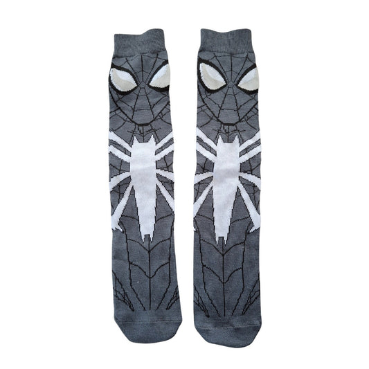 Marvel Universe Comics Spiderman Gray Size 6/5-11 (Fabric Sock Unisex)