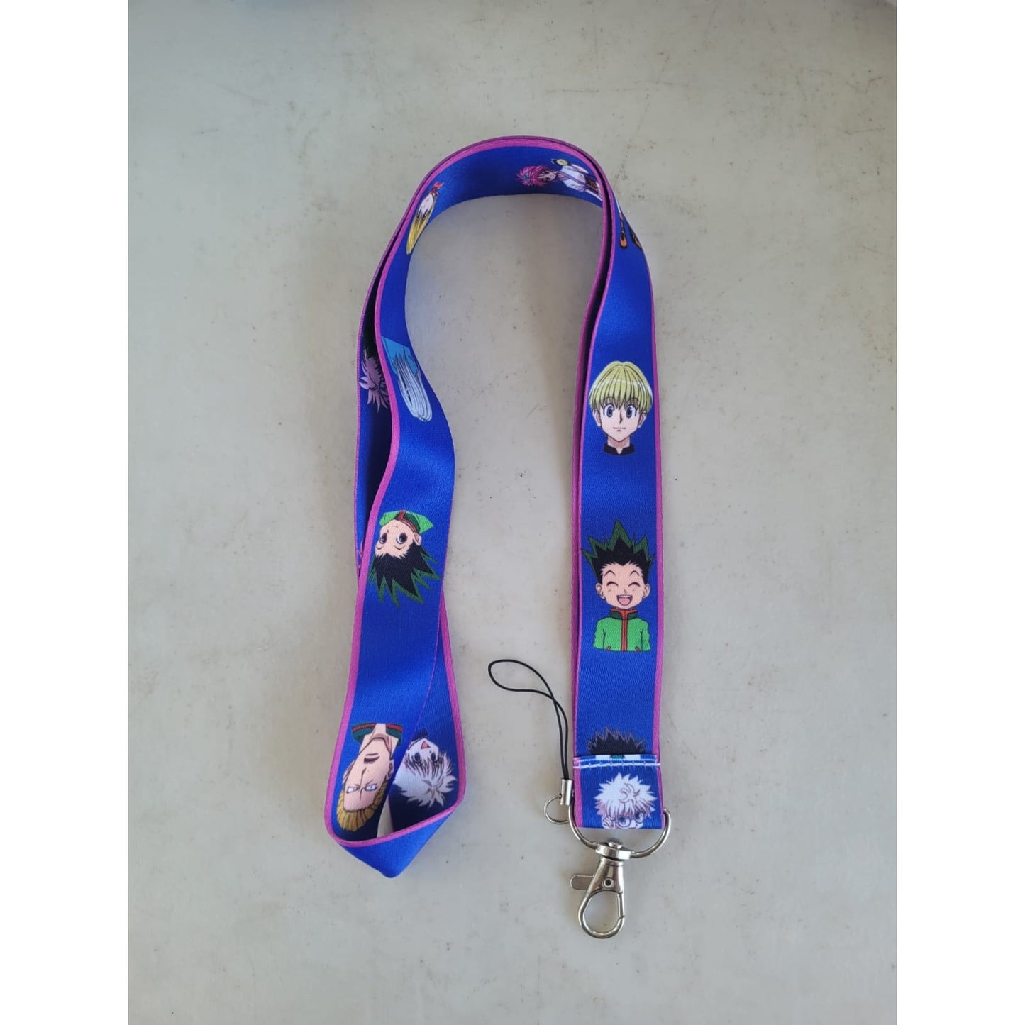Japanese Anime Hunter X Hunter Neck Lanyard & Clip purple Fabric One Size Unisex