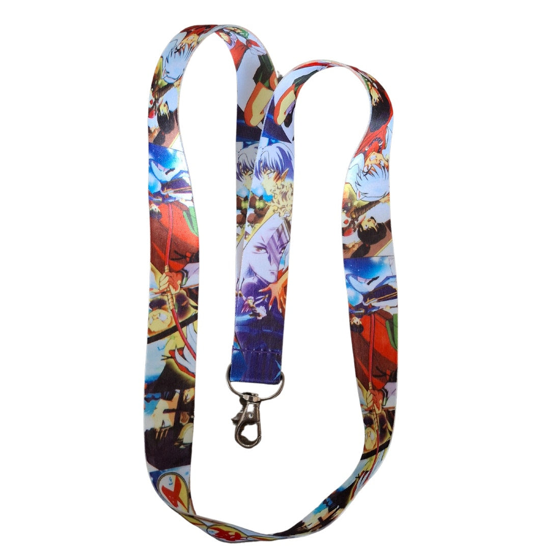 Best Japanese Anime Inuyasha Cell Phone Holder Lanyard White One Size Unisex