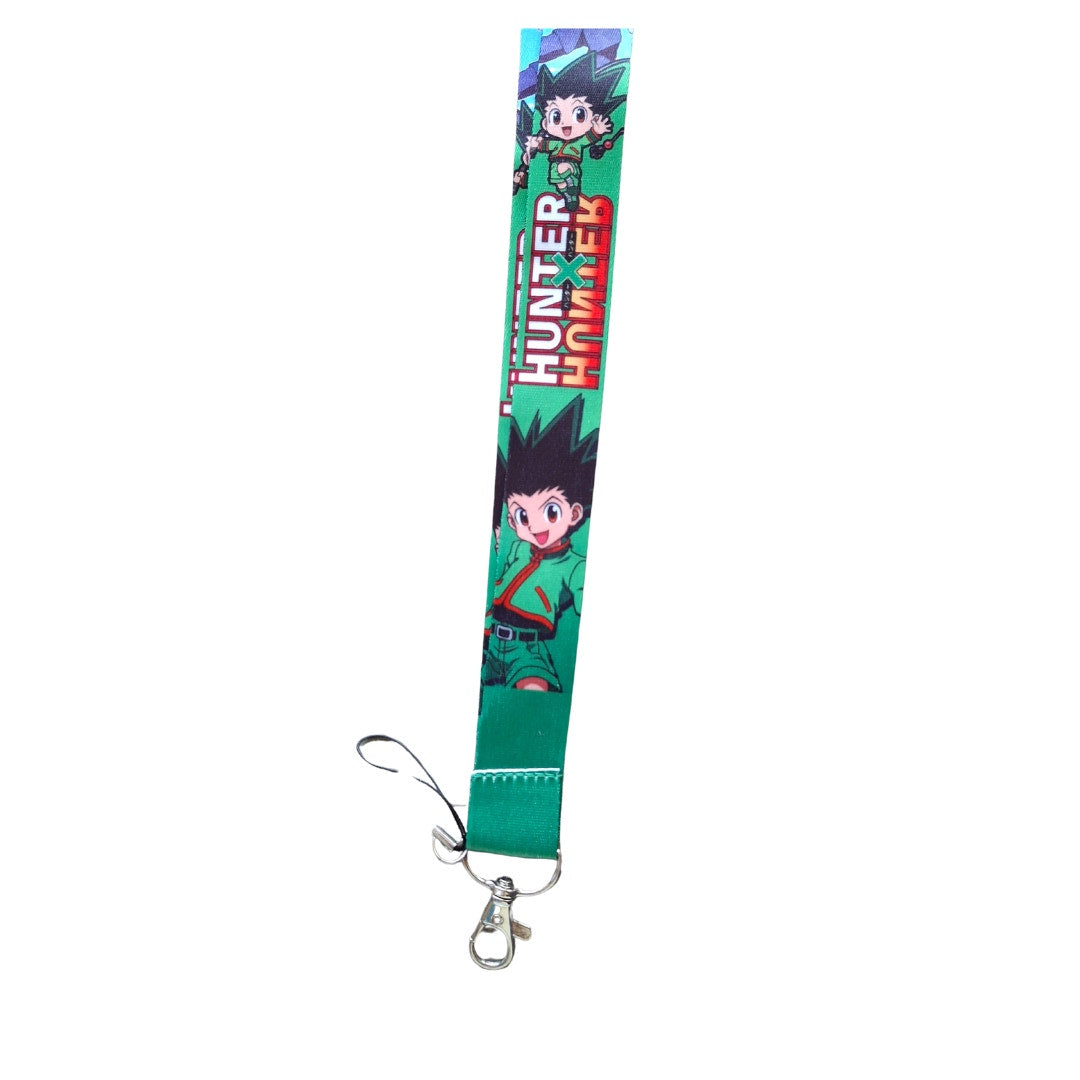 Japanese Anime Hunter X Hunter Neck Lanyard & Clip Green Fabric One Size Unisex