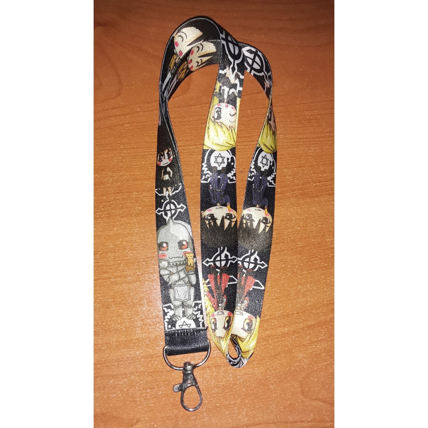 Best Classic Japanese anime Full Metal Alchemist Brotherhood Lanyard & Metal Clip