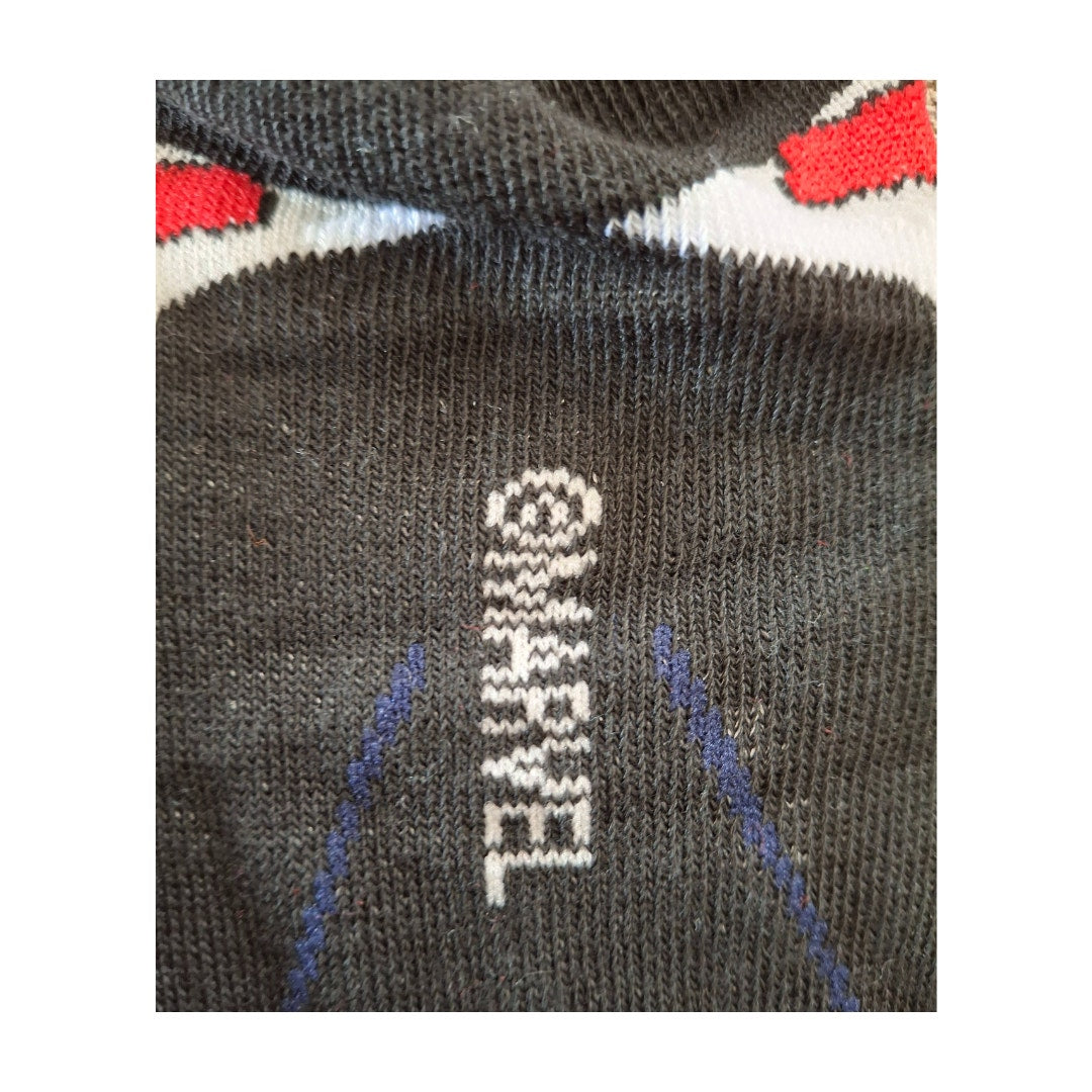 Marvel Universe Comics Spiderman Red and White Size 6/5-11 (Fabric Sock Unisex)