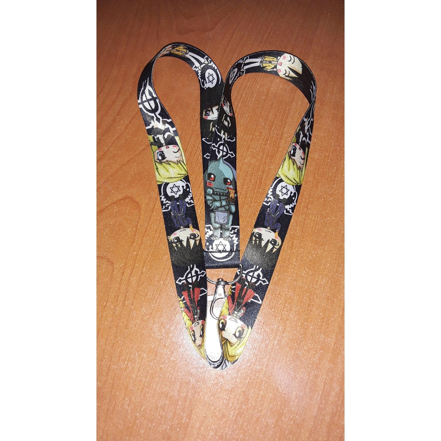 Best Classic Japanese anime Full Metal Alchemist Brotherhood Lanyard & Metal Clip