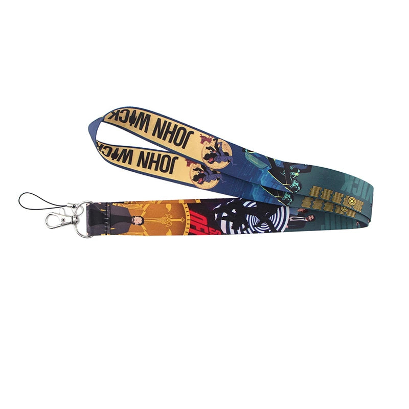 Most popular classical movie series John Wick Baba Yaga Lanyard with Metal Clip