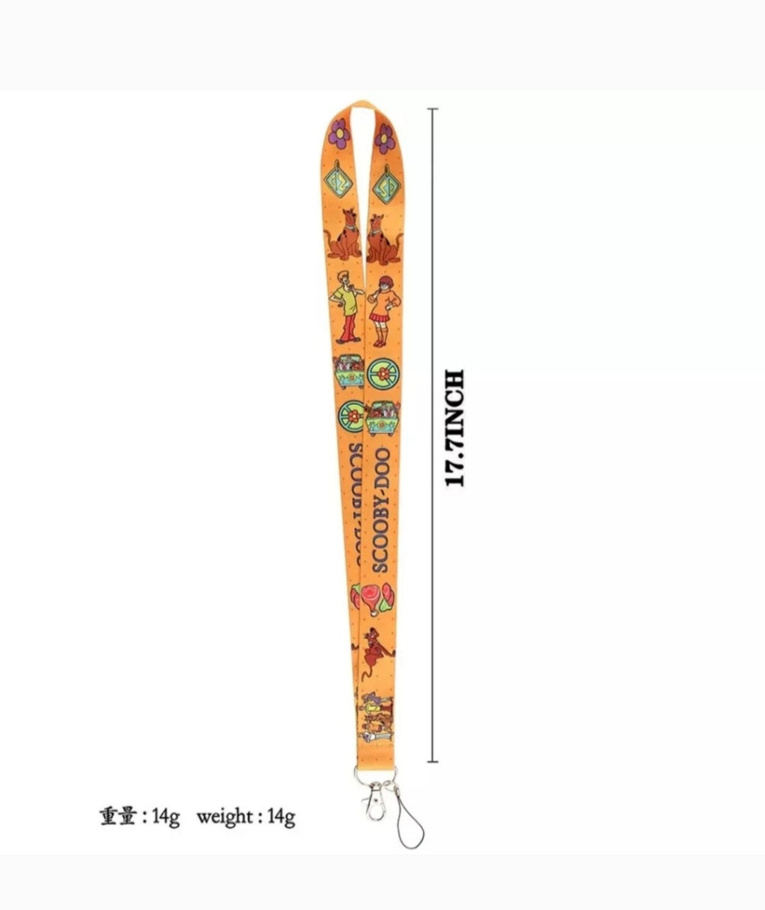 Best TV Series All Time Daphne Scooby Doo Characters Cell Phone Holder Lanyard orange