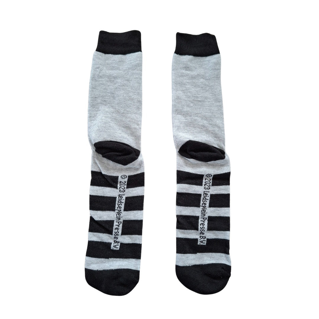 Classic Rockband ACDC Gray and Black  Size 6/5-11 (Fabric Socks Unisex)