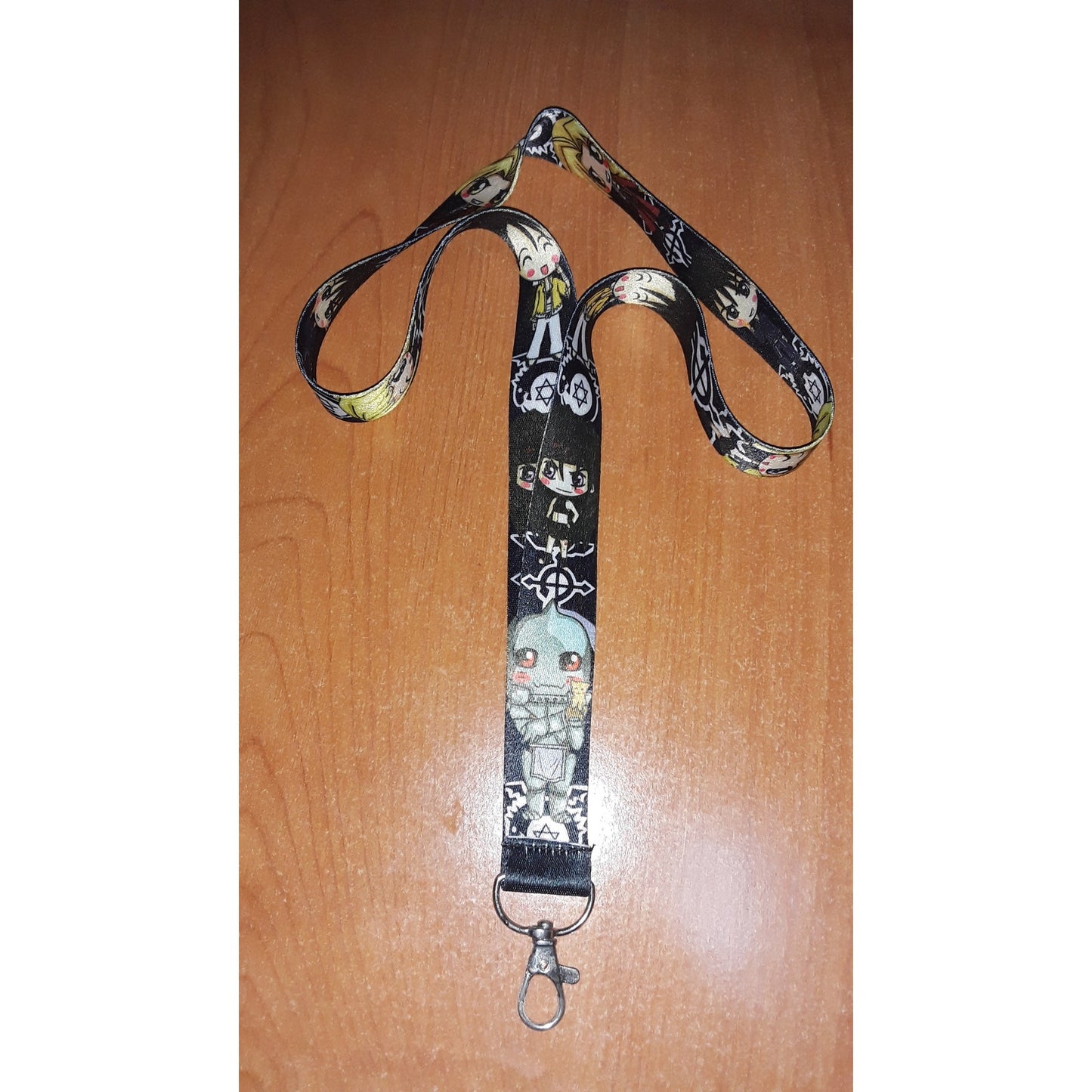 Best Classic Japanese anime Full Metal Alchemist Brotherhood Lanyard & Metal Clip