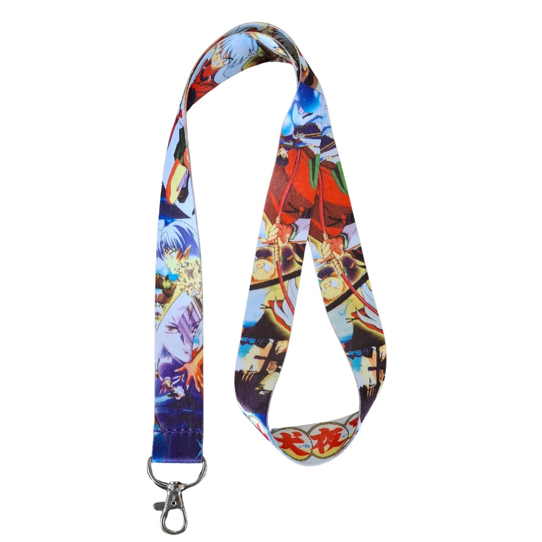 Best Japanese Anime Inuyasha Cell Phone Holder Lanyard White One Size Unisex