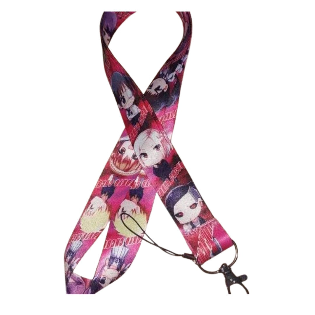 Best Japanese Anime Tokyo Ghoul Neck Fabric Pink Lanyard One Size Unisex