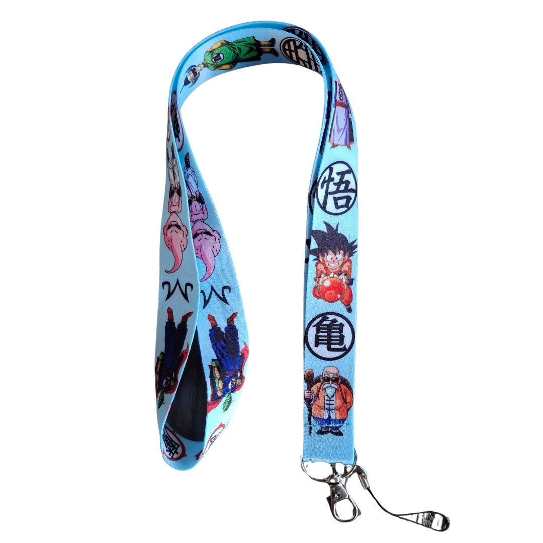 Japan Anime Dragonball Neck Strap Lanyard Blue & White Fabric One Size Unisex