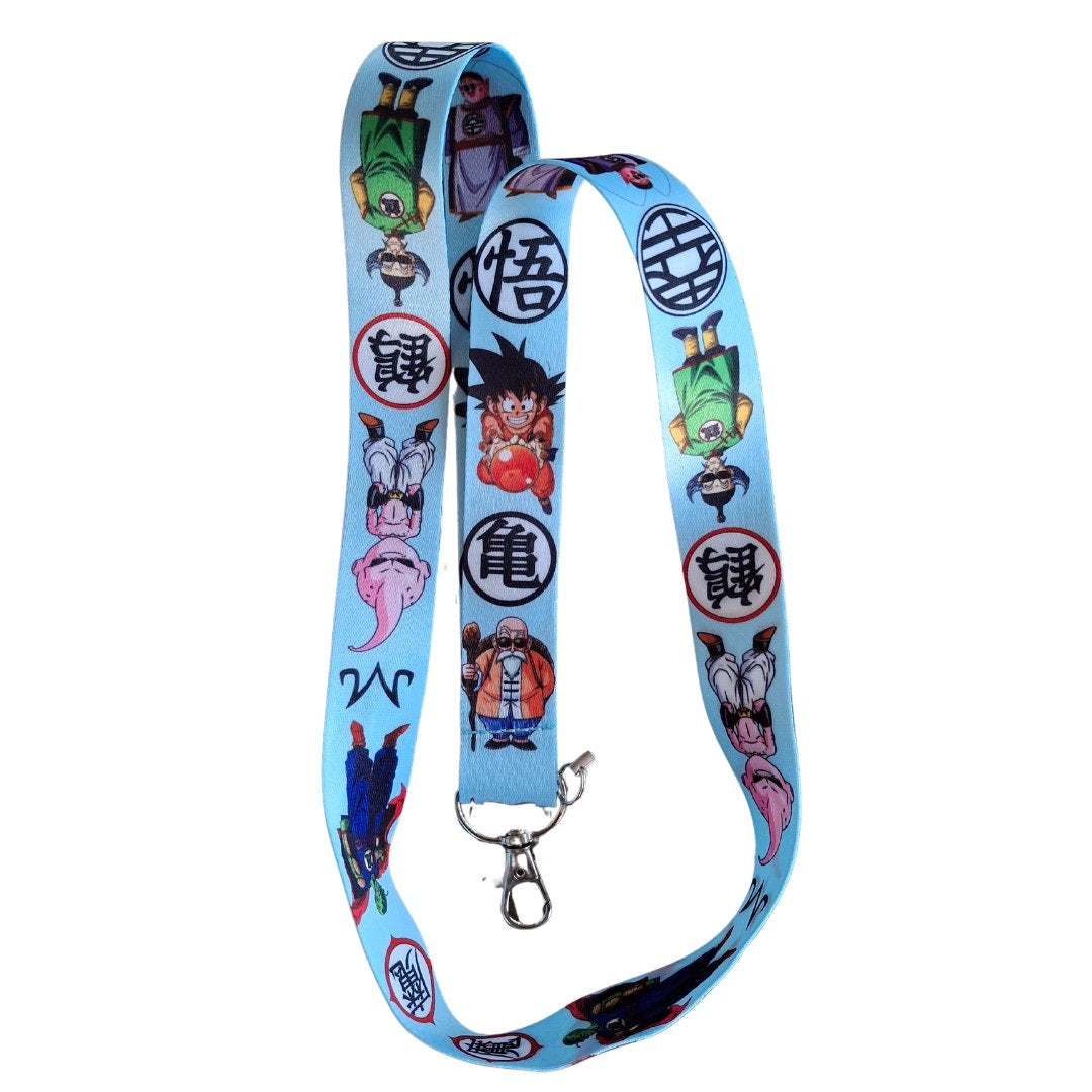 Japan Anime Dragonball Neck Strap Lanyard Blue & White Fabric One Size Unisex