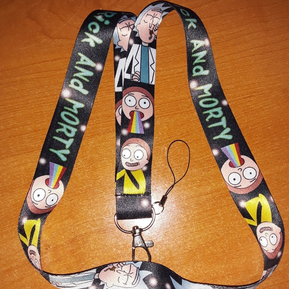 Best Adult Swim Shows Rick & Morty Lanyard & Clip