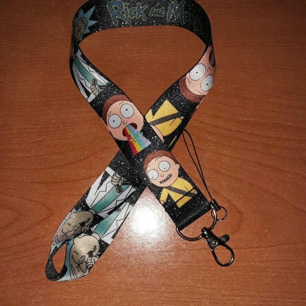 Best Adult Swim Shows Rick & Morty Lanyard & Clip