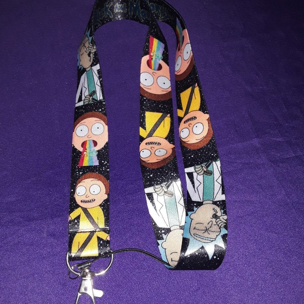 Best Adult Swim Shows Rick & Morty Lanyard & Clip