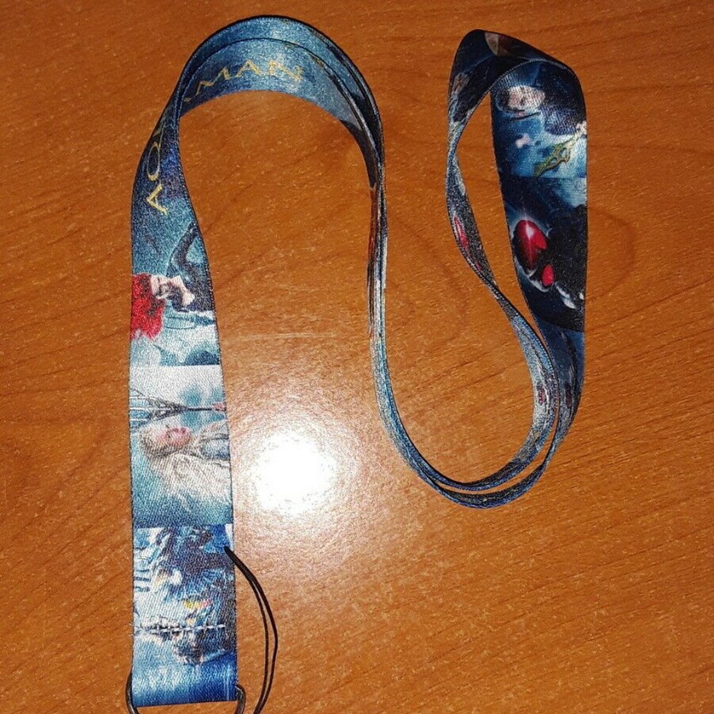 Best DC Movies Jason Momoa Aquaman Blue Lanyard