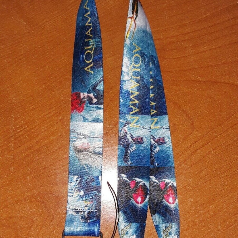 Best DC Movies Jason Momoa Aquaman Blue Lanyard