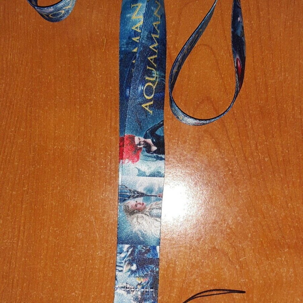 Best DC Movies Jason Momoa Aquaman Blue Lanyard
