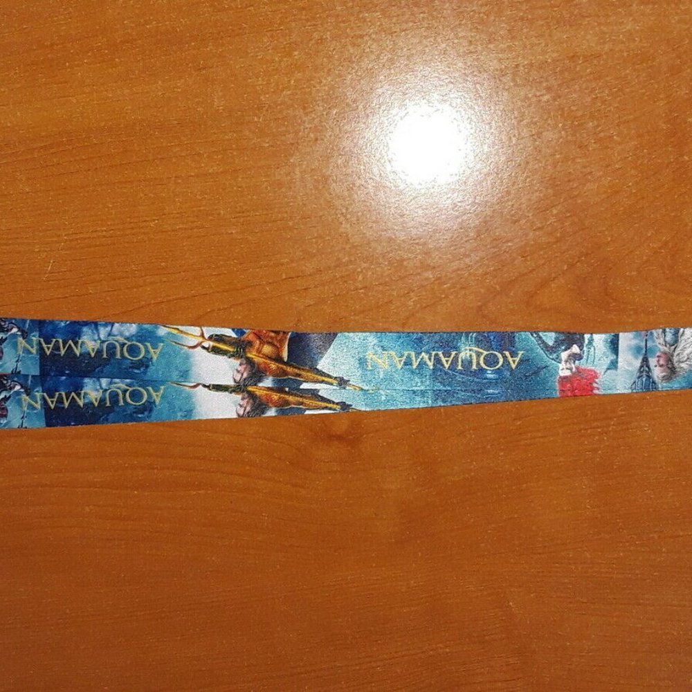 Best DC Movies Jason Momoa Aquaman Blue Lanyard