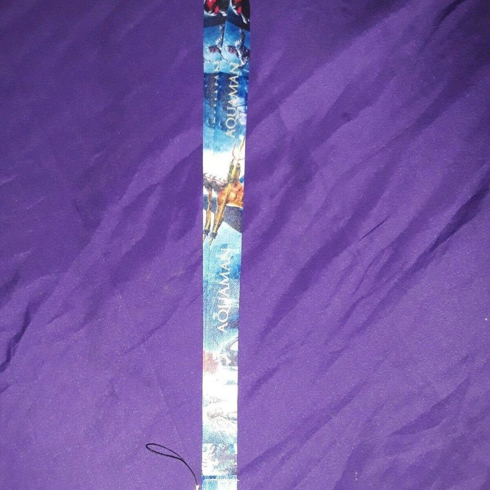Best DC Movies Jason Momoa Aquaman Blue Lanyard