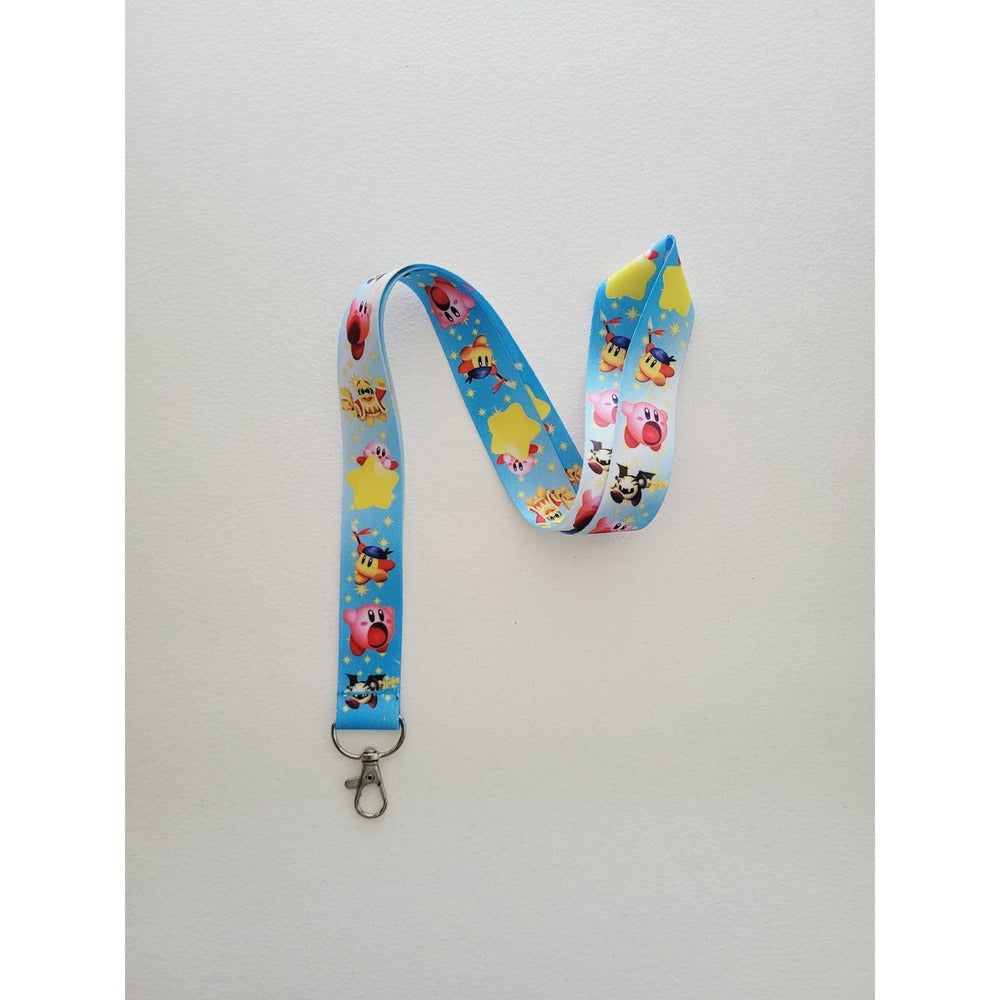 T2. Brand New Nintendo Switch Games Kirby Characters Lanyard & ID Badge Holder