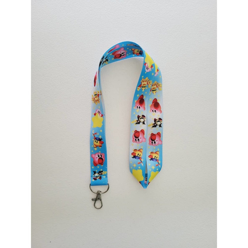 T2. Brand New Nintendo Switch Games Kirby Characters Lanyard & ID Badge Holder