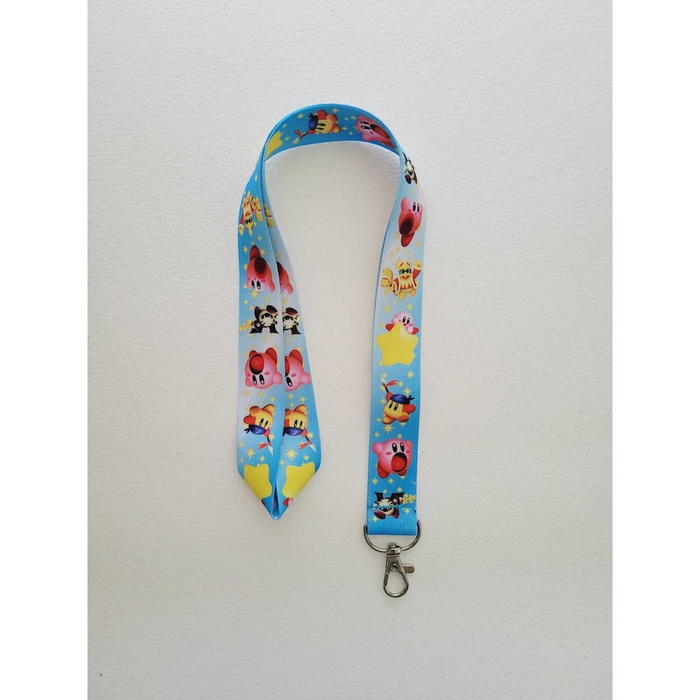 T2. Brand New Nintendo Switch Games Kirby Characters Lanyard & ID Badge Holder
