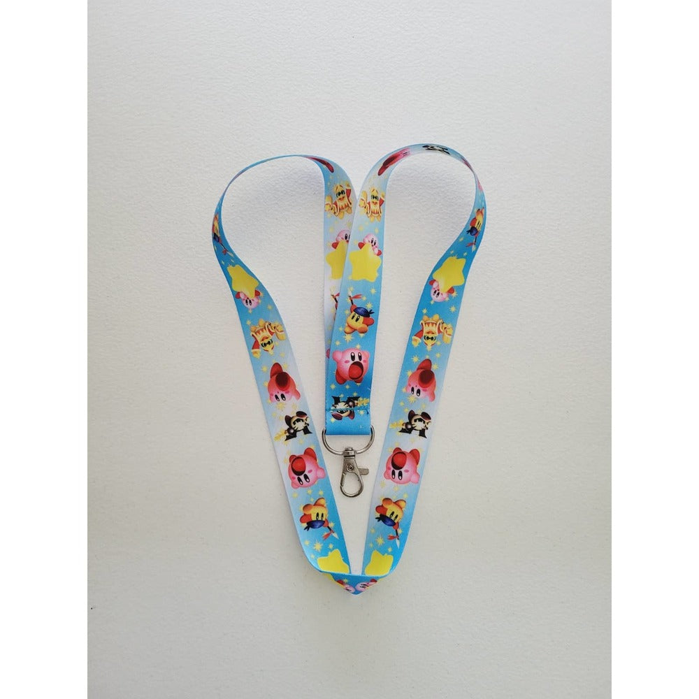 T2. Brand New Nintendo Switch Games Kirby Characters Lanyard & ID Badge Holder
