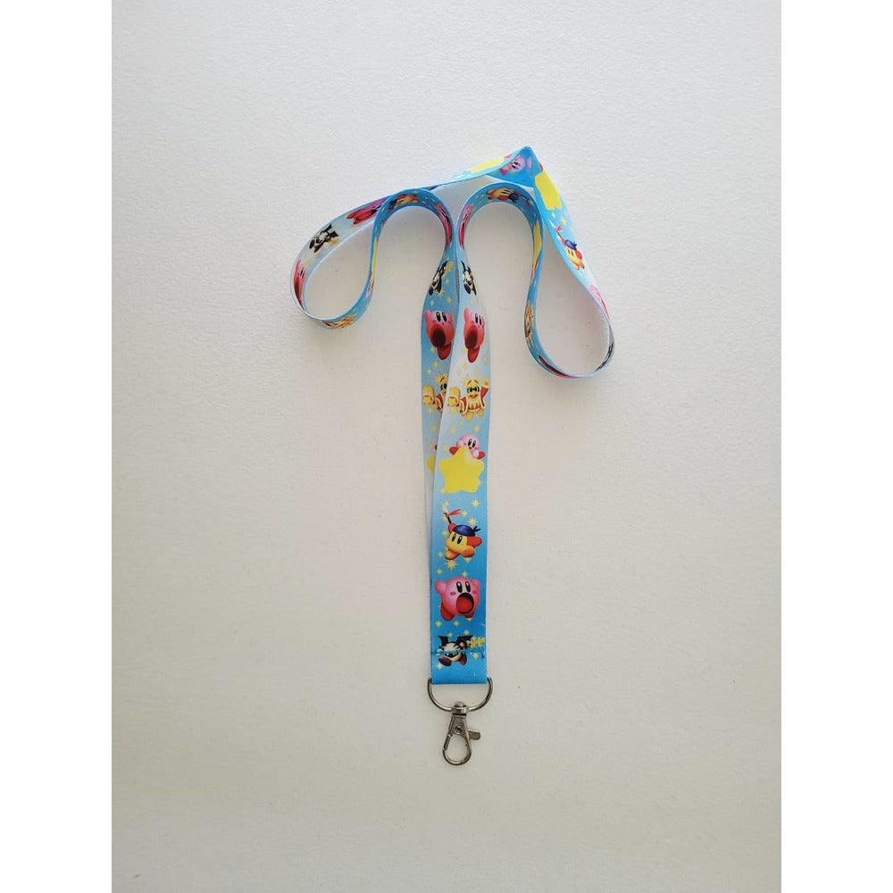 T2. Brand New Nintendo Switch Games Kirby Characters Lanyard & ID Badge Holder