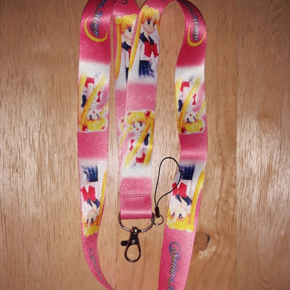 Japanese Anime Sailor Moon Pink Lanyard